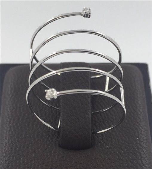 Anello Donna Oro Donna in Oro bianco Diamante 0.01 Ct DFPF1301G.001-17 - DFPF1301G.001-17